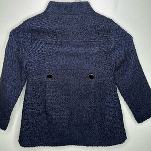 Beautiful girls GAP wool event coat navy and black classic